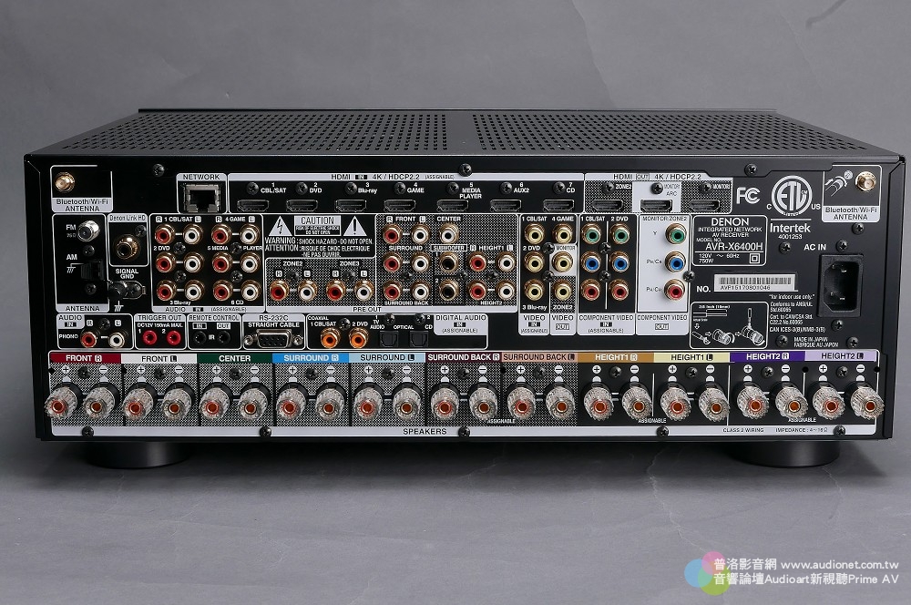 Denon AVR-X6400H：日本製、率先搭載Auro-3D的11.2聲道環繞擴大機