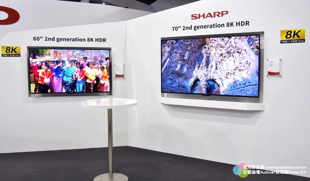 全球唯一量產8K電視的品牌：SHARP