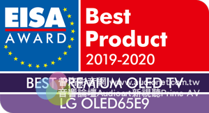 LG OLED65E9 榮獲 EISA 最佳 OLED 電視獎項