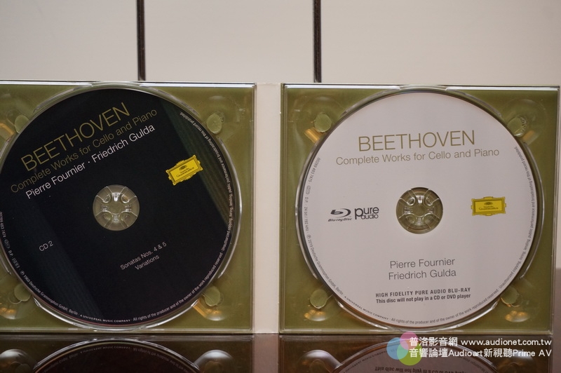 貝多芬大提琴與鋼琴作品全集傅尼葉大提琴Gulda鋼琴，還送192kHz藍光Pure Audio