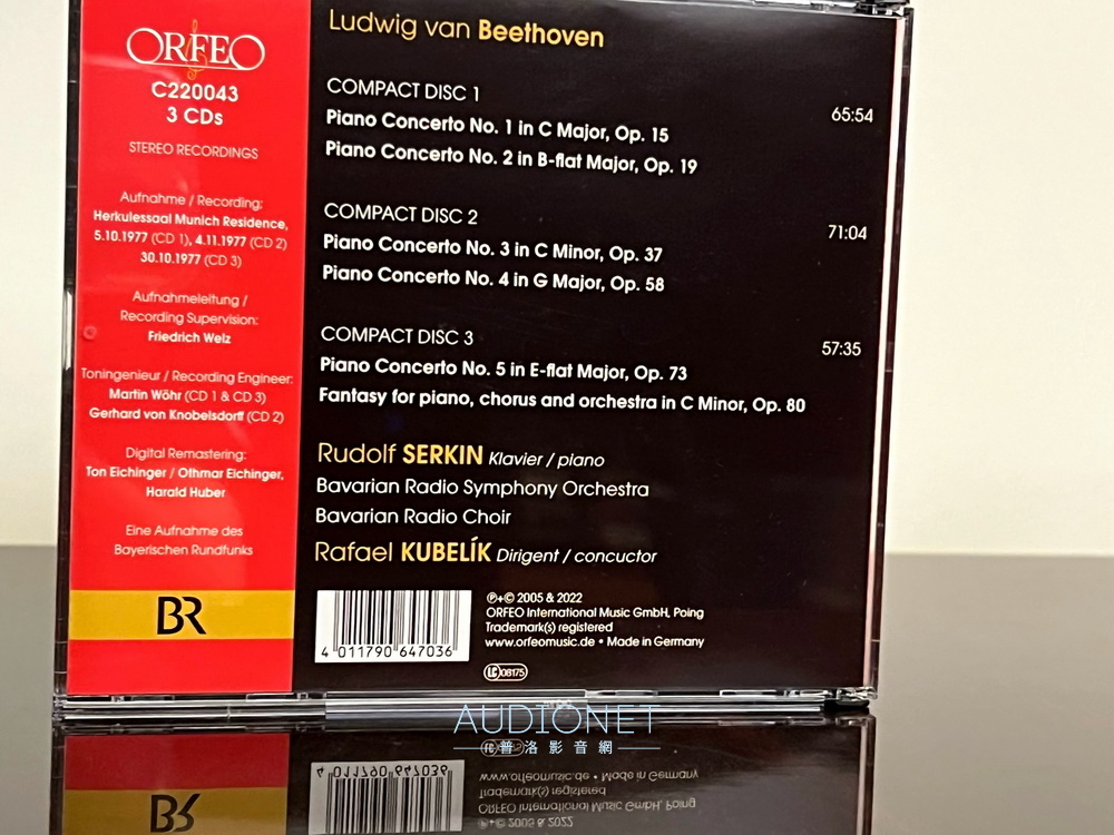 Rudorf Serkin 1977年全套貝多芬鋼琴協奏曲，錯過就沒了