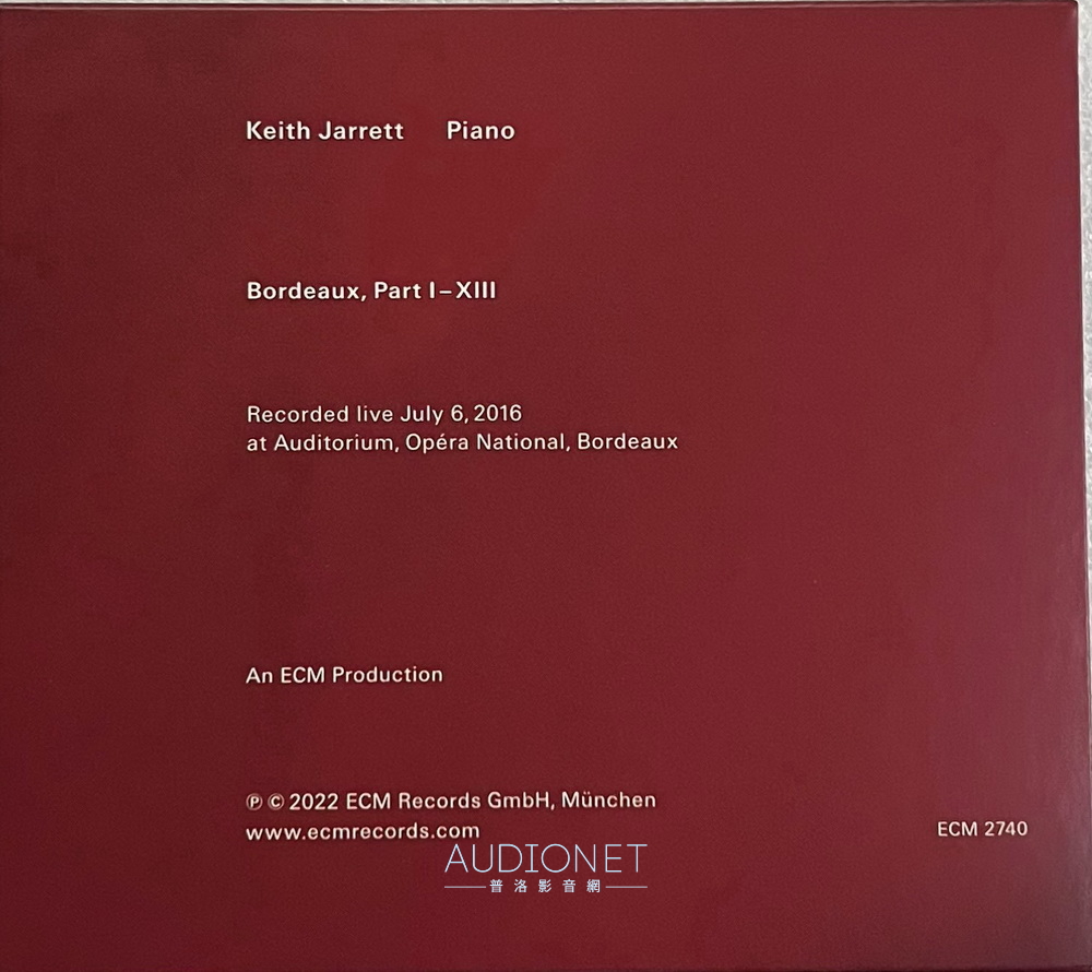 Keith Jarrett 法國Bordeaux Concert，見一張收一張